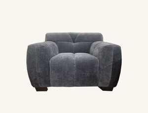 Aluxo Harlem Sofa Range in Steel Velvet