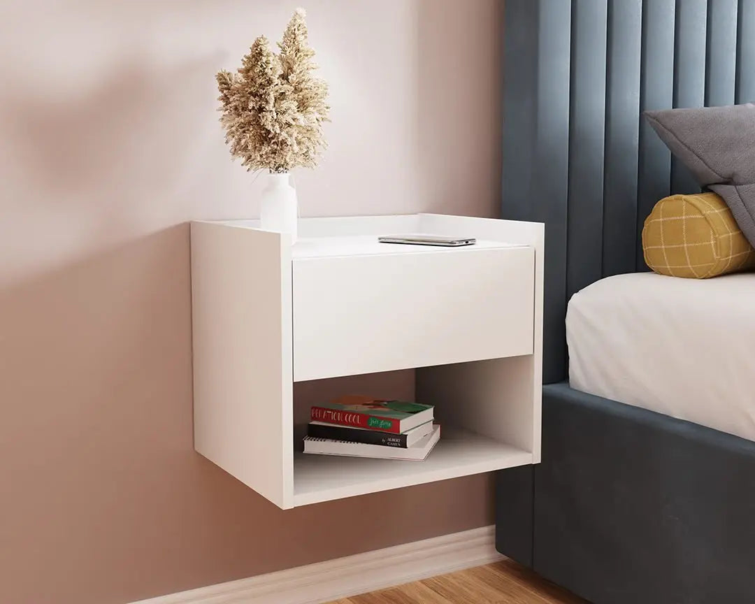 Harmony Wall Mounted Pair of Bedside Tables - Grab Some Furniture