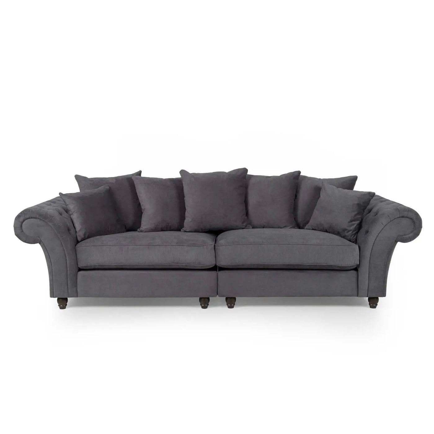 Huntley Fabric Sofa 4S in Grey - Grab Some Furniture