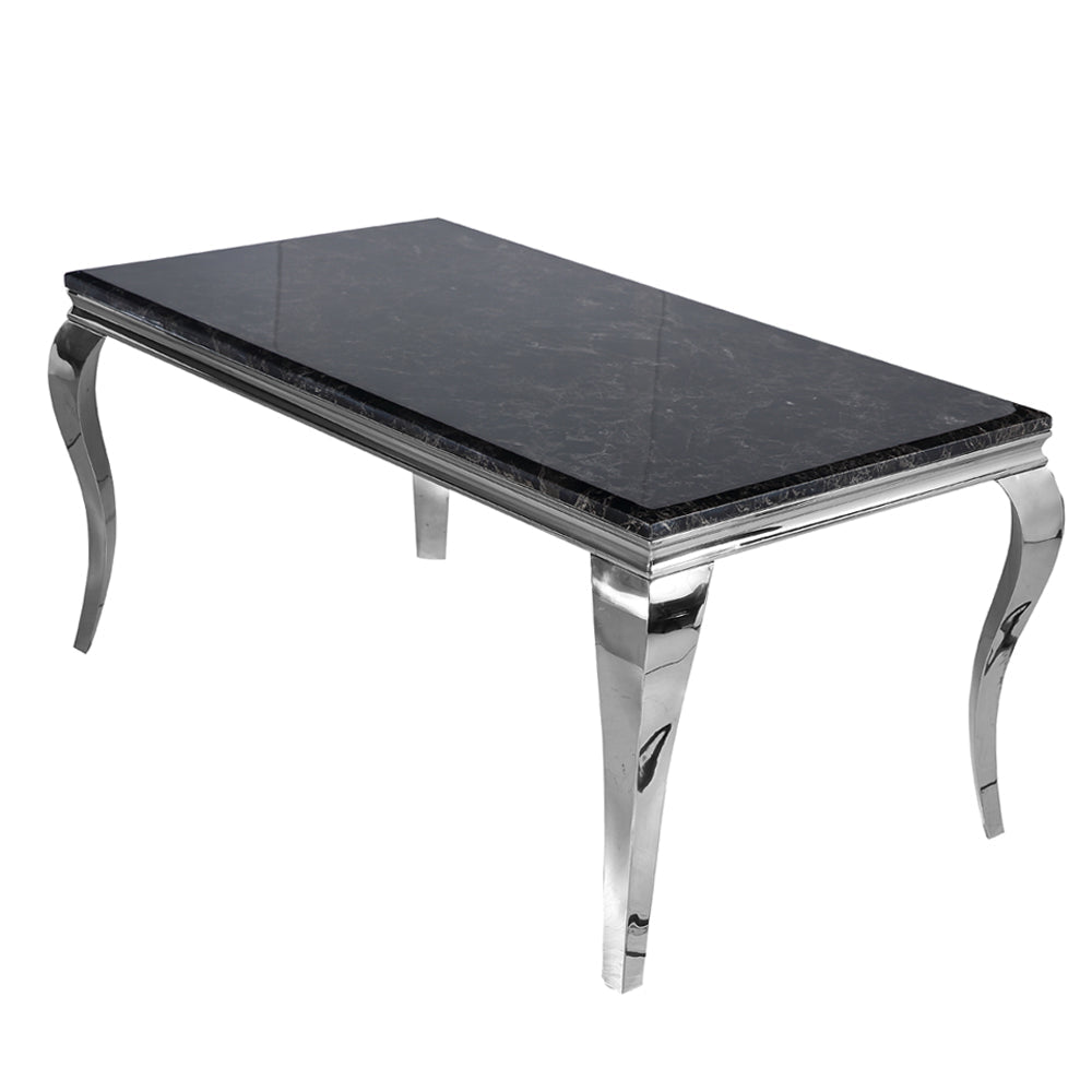 Louis Chrome Dining Table Furnish 365 Limited