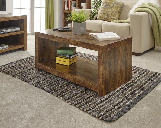 Jakarta Coffee Table with Shelf - Grab Some Furniture