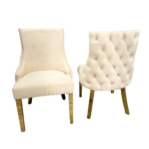 Kensington Dining Chair Gold Legs Furnish 365 Limited