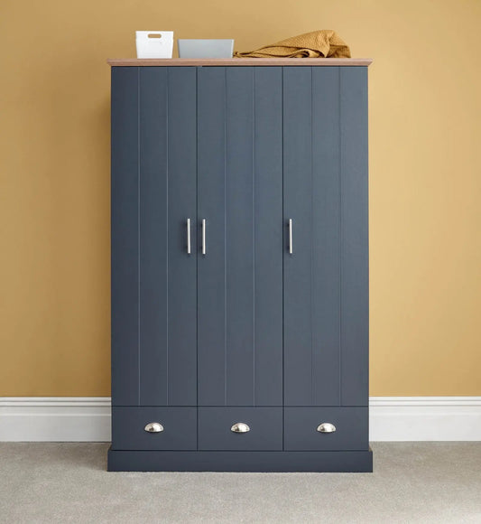 Kendal 3 Door 3 Drawer Wardrobe - Grab Some Furniture