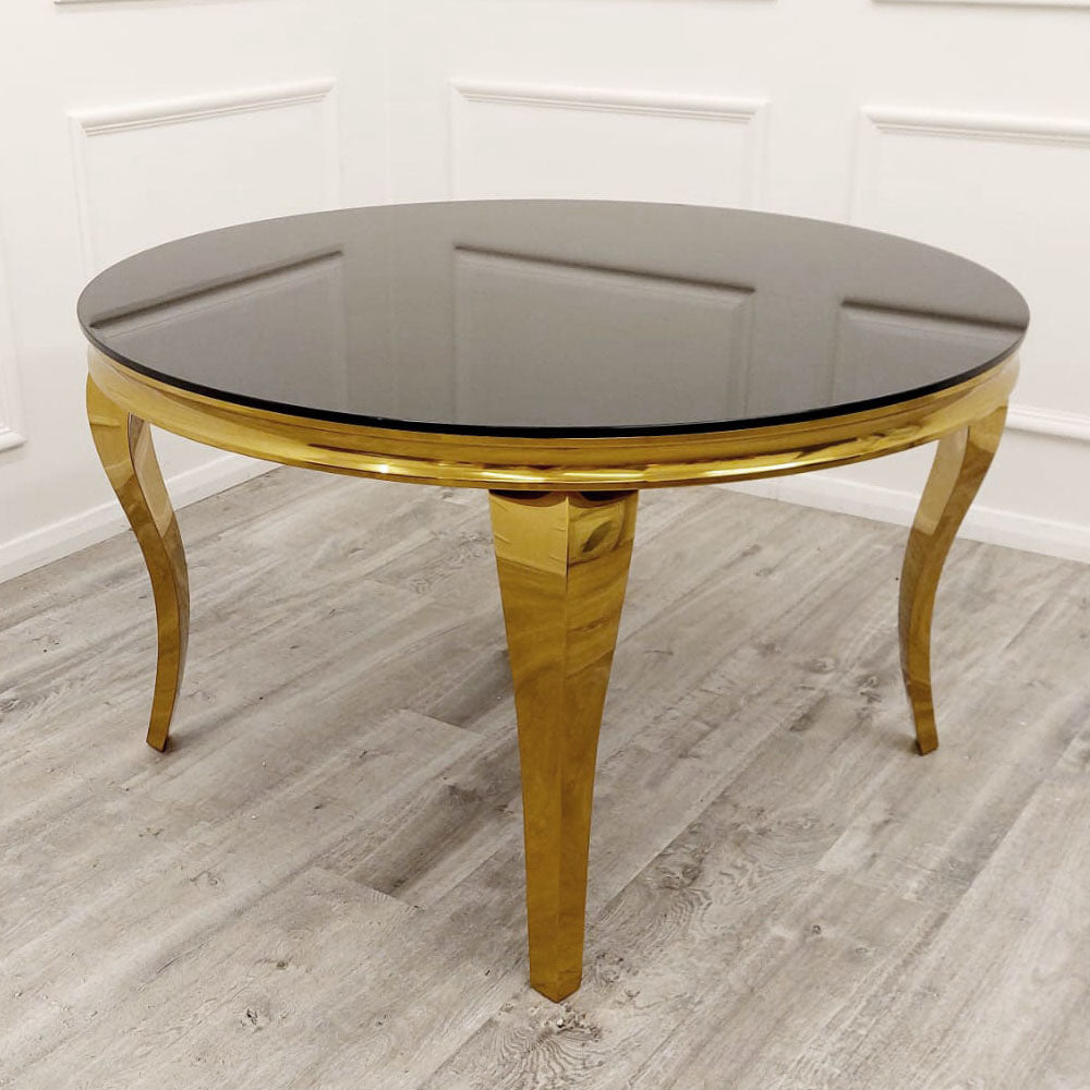 Louis Gold Dining Table Furnish 365 Limited