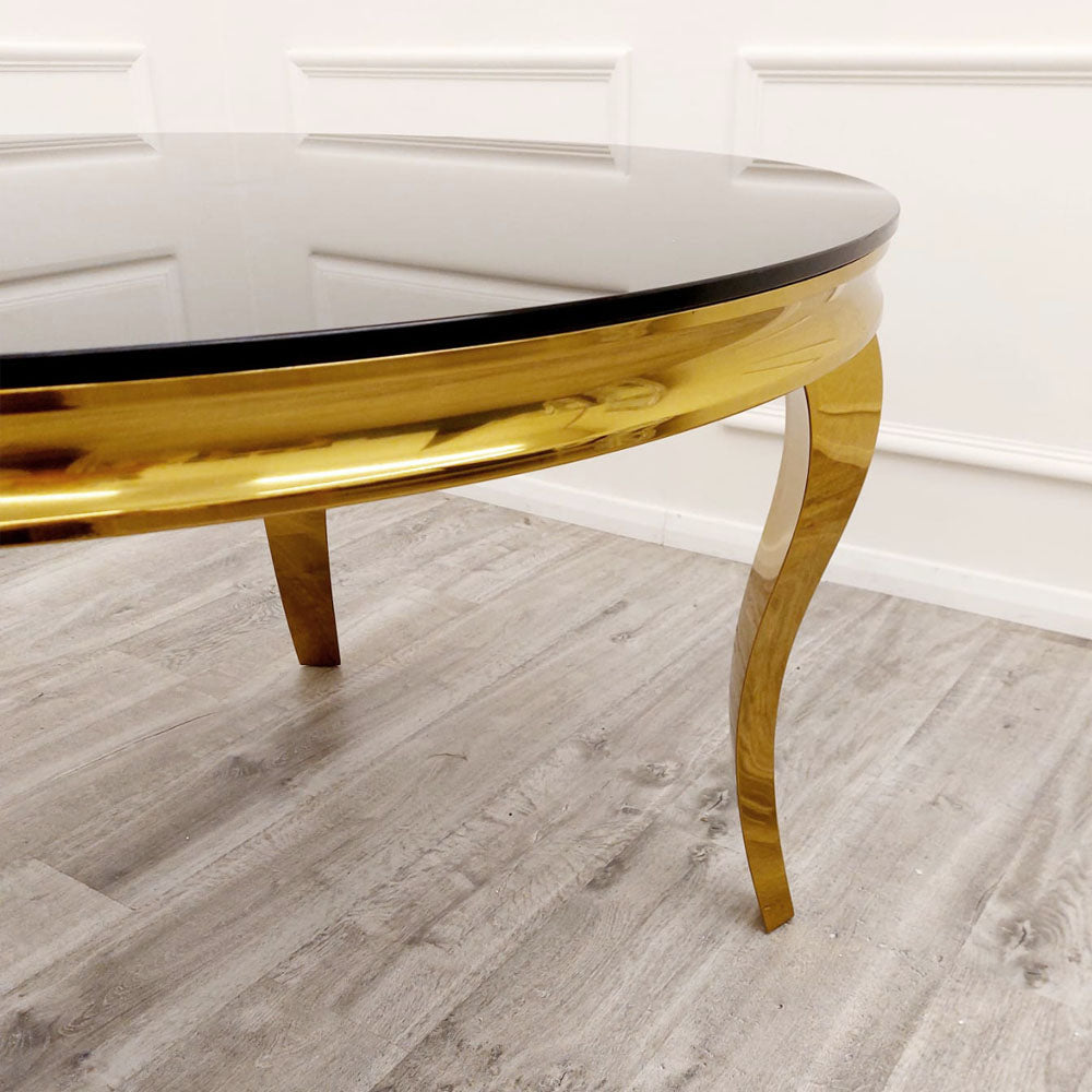 Louis Gold Dining Table Furnish 365 Limited