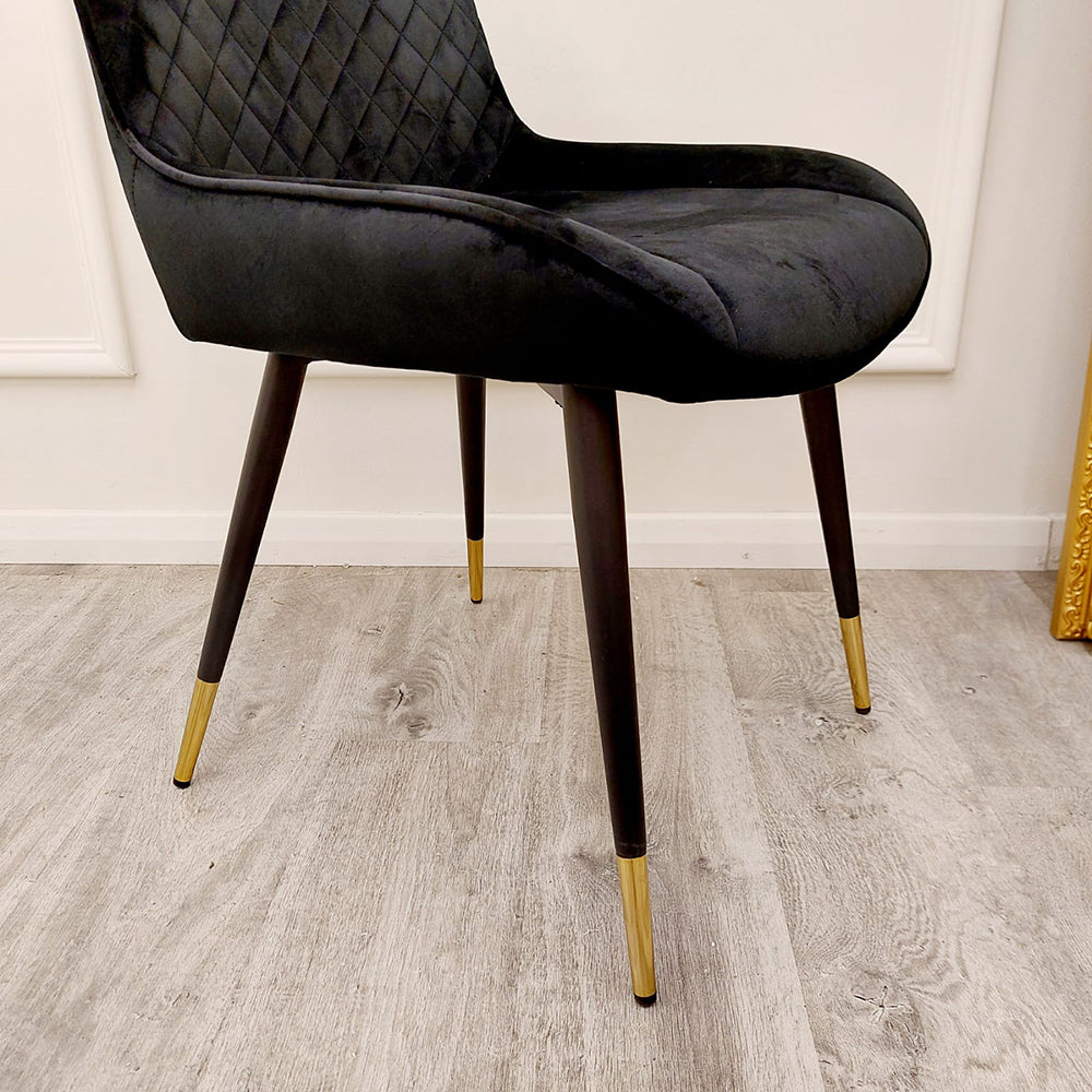 Luna Velvet Dining Chair - ALL COLOURS Furnish 365 Limited