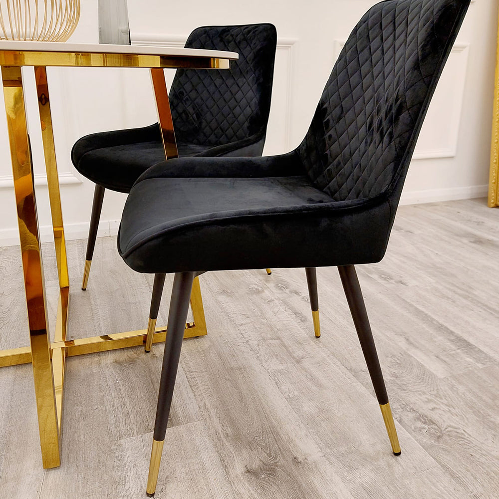 Luna Velvet Dining Chair - ALL COLOURS Furnish 365 Limited