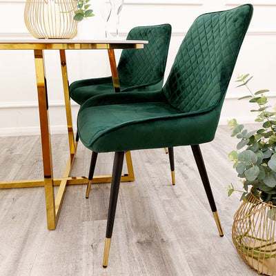 Luna Velvet Dining Chair - ALL COLOURS Furnish 365 Limited