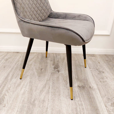 Luna Velvet Dining Chair - ALL COLOURS Furnish 365 Limited