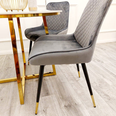 Luna Velvet Dining Chair - ALL COLOURS Furnish 365 Limited