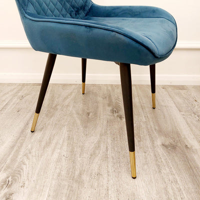 Luna Velvet Dining Chair - ALL COLOURS Furnish 365 Limited