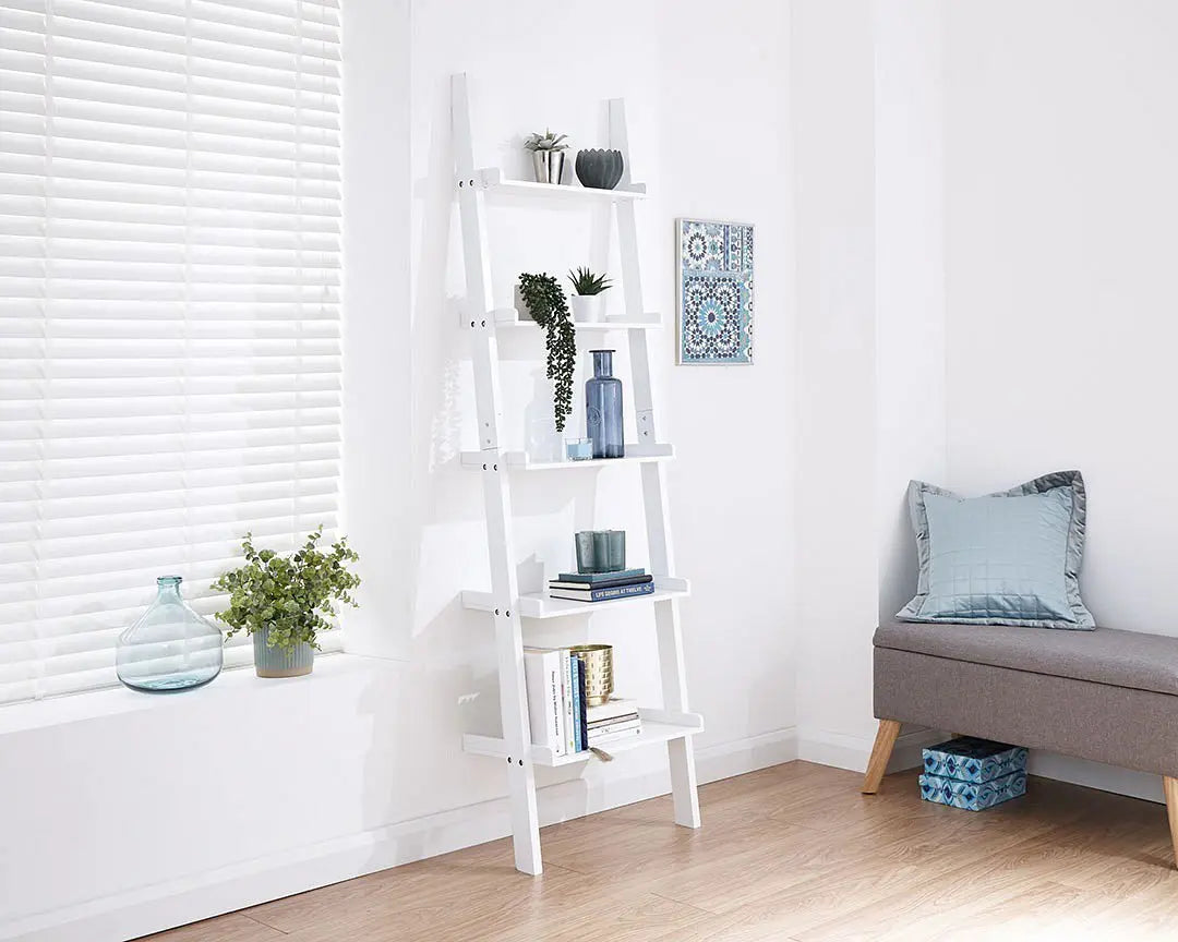 Ladder Style 5 Tier Wall Rack - Grab Some Furniture