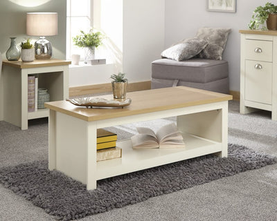 Lancaster Coffee Table With Shelf - Grab Some Furniture