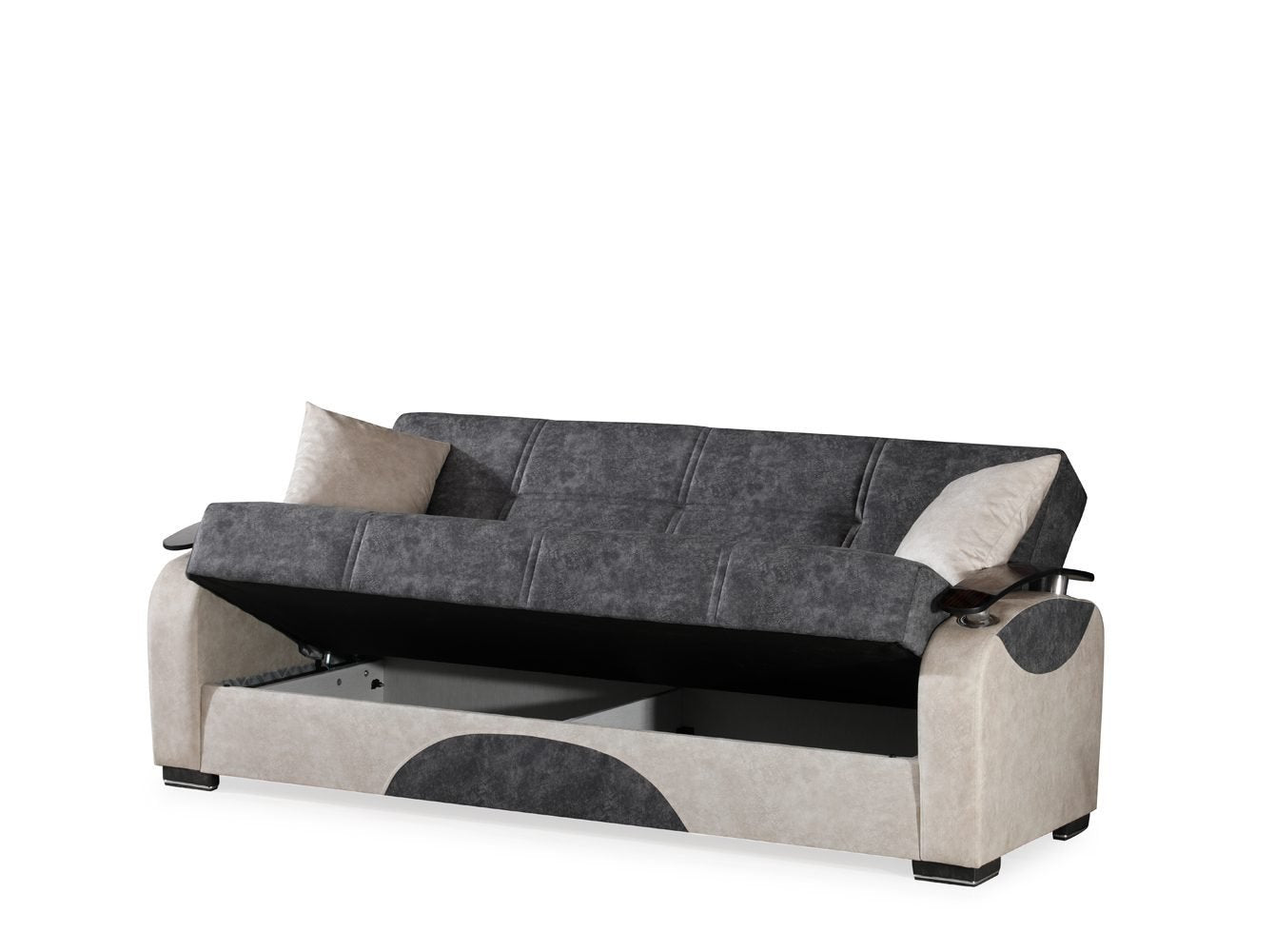 Leon Sofa Bed Furniture Sonic Silver