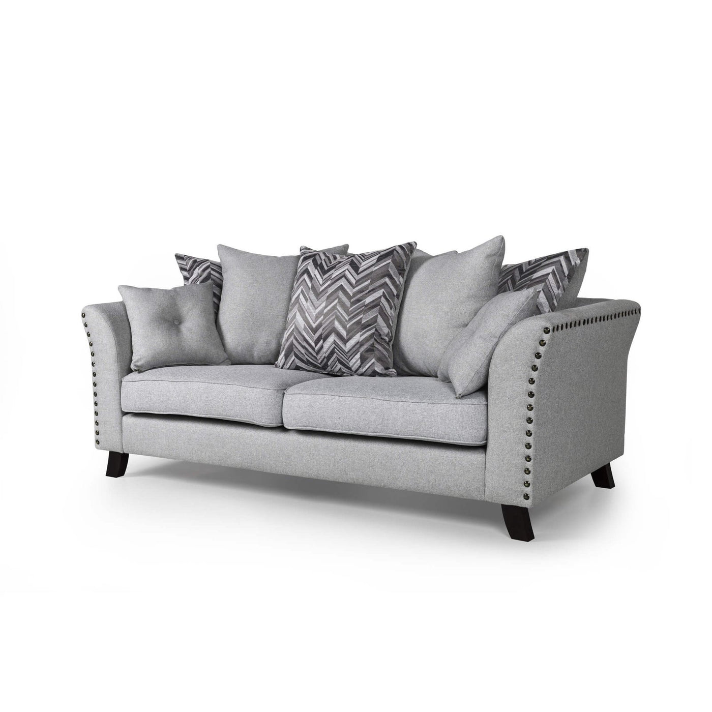 Linton Fabric Sofa 3S in Grey