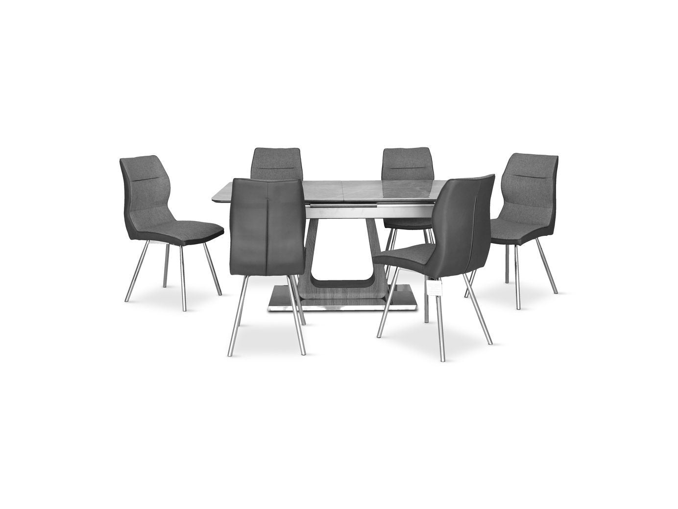Zermatt Extendable Dining Table with 6 Zermatt Chairs Grab Some Furniture