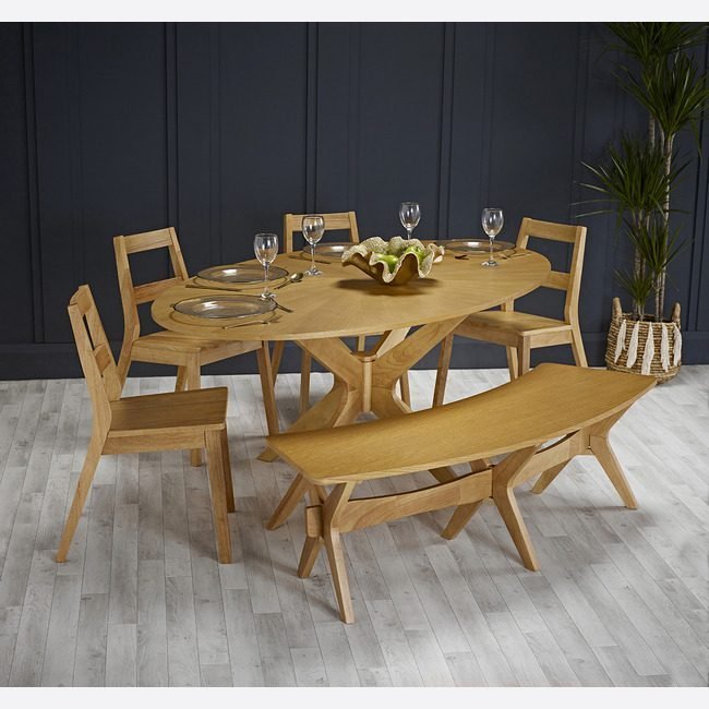 MALMO DINING TABLE WITH 4 CHAIRS