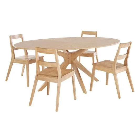 MALMO DINING TABLE WITH 4 CHAIRS My Store