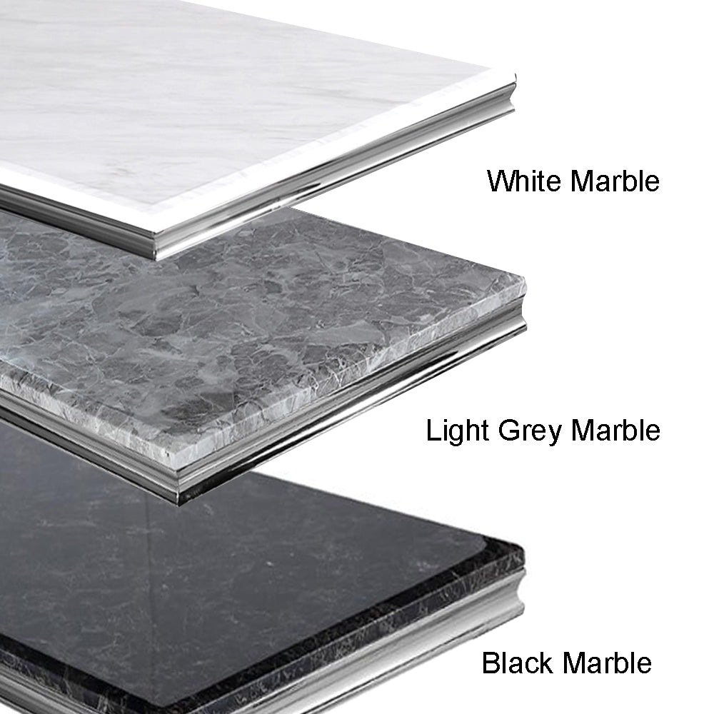 Louis Chrome Dining Table Furnish 365 Limited