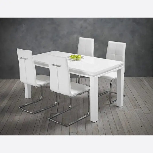 MILANO DINING TABLE WHITE My Store