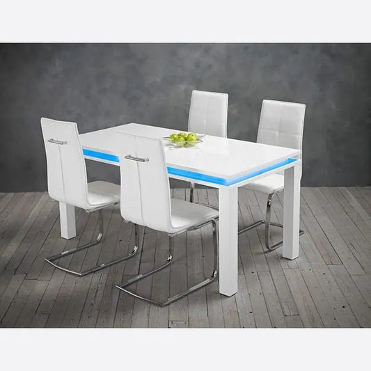 MILANO DINING TABLE WHITE My Store