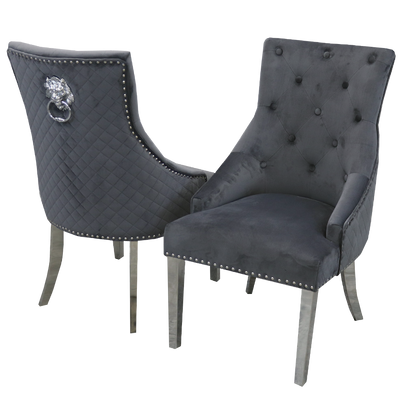 Bentley Chrome Dining Chair Furnish 365 Limited