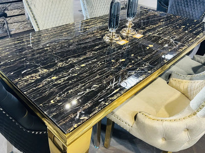 Sofia Black & Gold Frame Marble Table Grab Some Furniture