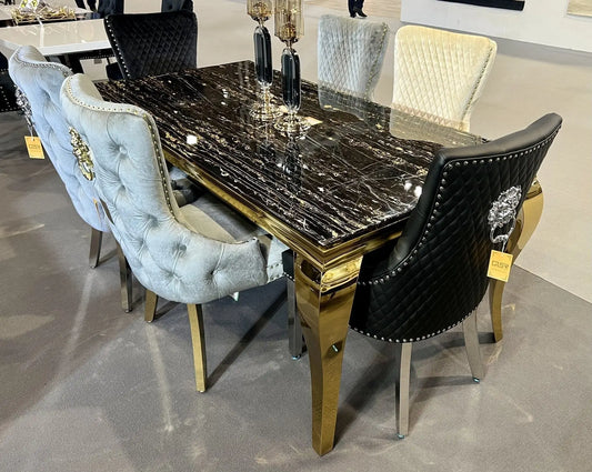 Sofia Black & Gold Frame Marble Table Grab Some Furniture