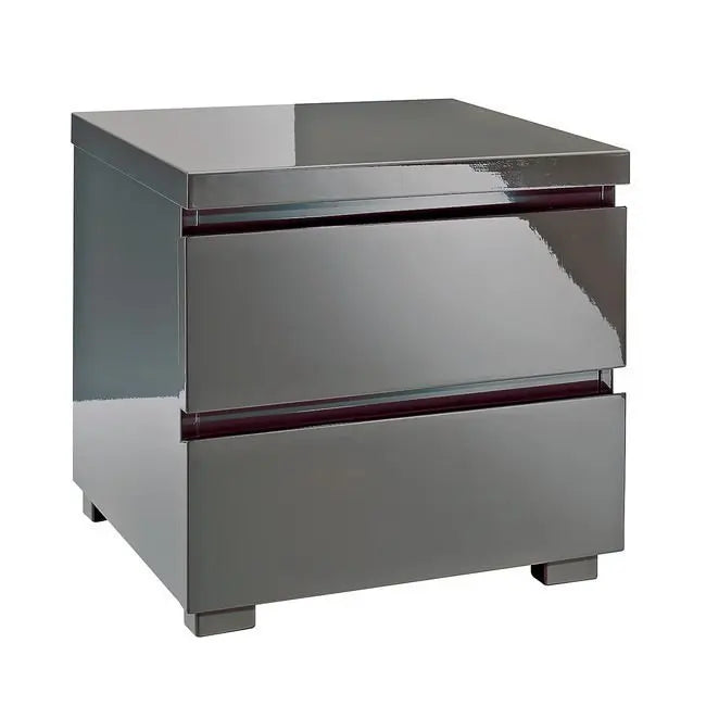 Puro 2 Drawer Bedside White My Store