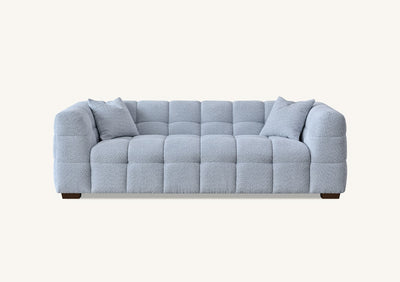 Aluxo Tribeca Sofa Range in Pearl Boucle Fabric