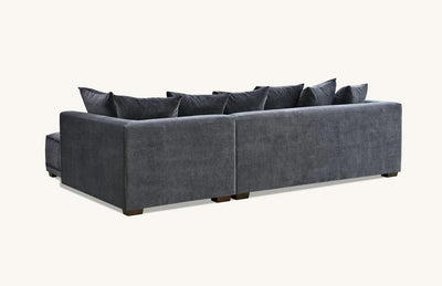 Aluxo Gramercy Group in Steel Velvet - Grab Some Furniture