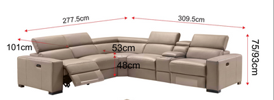 EliteLux Leather Sectional Sofa