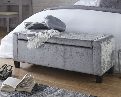 Verona Crushed Velvet Ottoman Storage Bench Grab Some Furniture