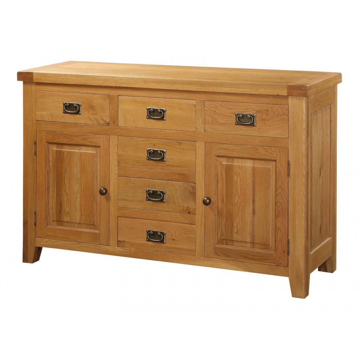 Acorn Solid Oak Sideboard Large 2 Doors & 6 Drawers - Grab Some Furniture