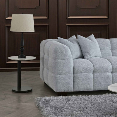 Aluxo Tribeca Pearl Boucle Corner Sofa - Grab Some Furniture