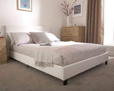 Bed in a Box Faux Leather Bedstead - Grab Some Furniture