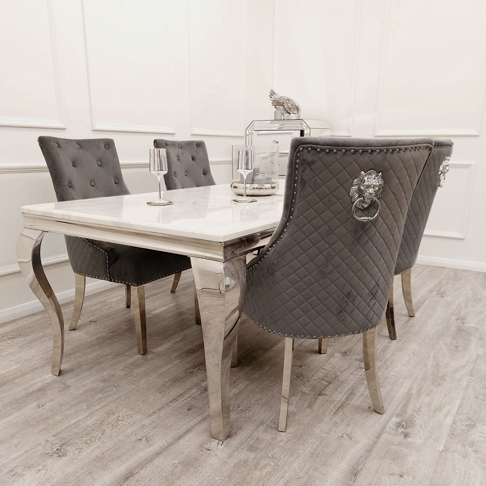 Bentley Chrome Dining Chair Furnish 365 Limited