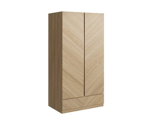 Catania 2 Door 1 Drawer Wardrobe - Grab Some Furniture