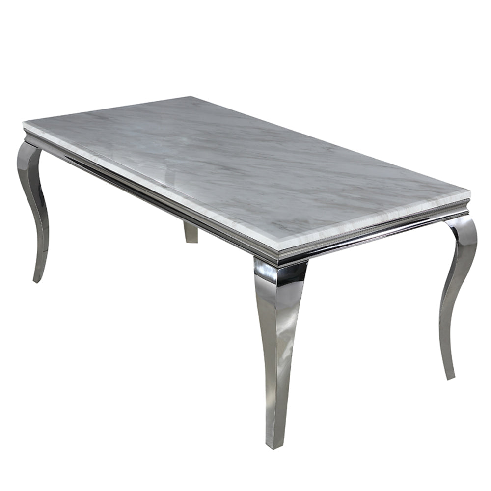 Louis Chrome Dining Table Furnish 365 Limited