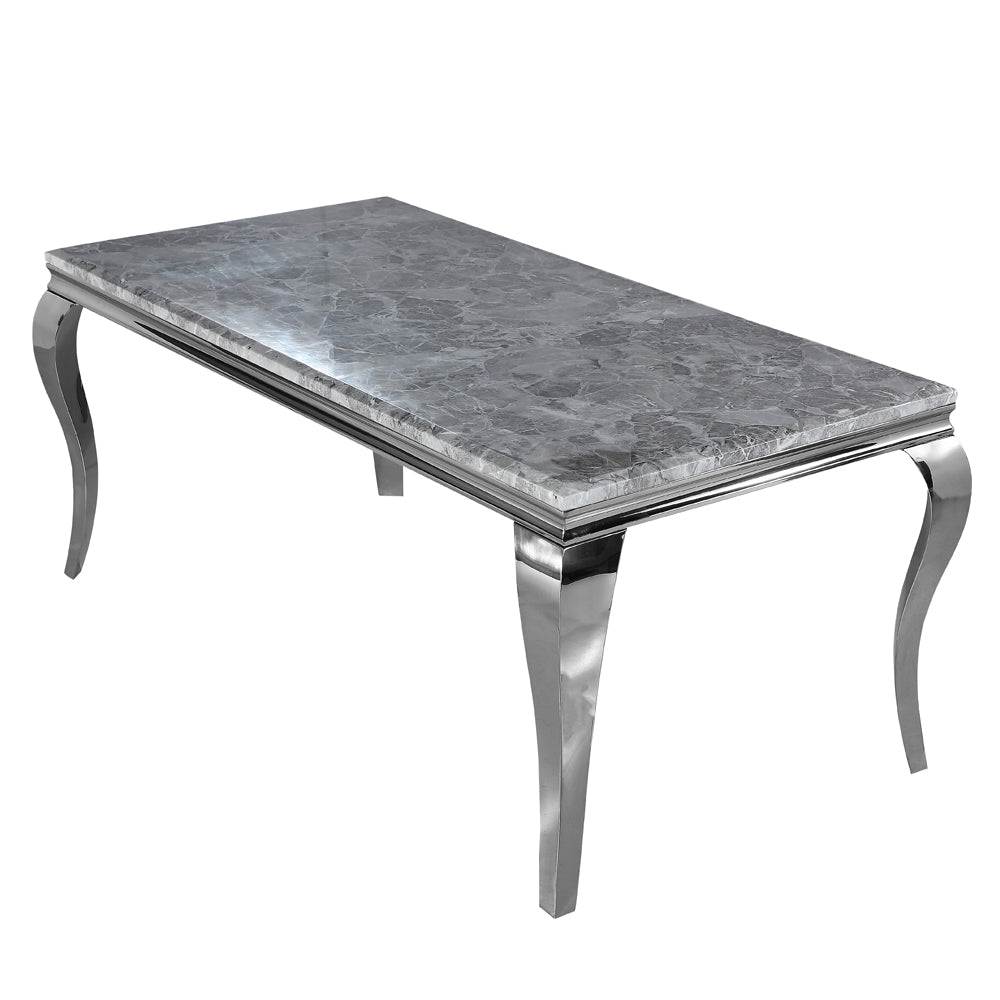 Louis Chrome Dining Table Furnish 365 Limited