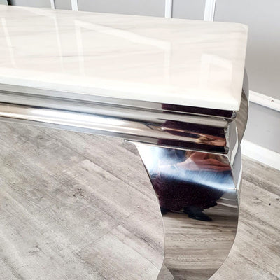 Louis Chrome Console Table Furnish 365 Limited