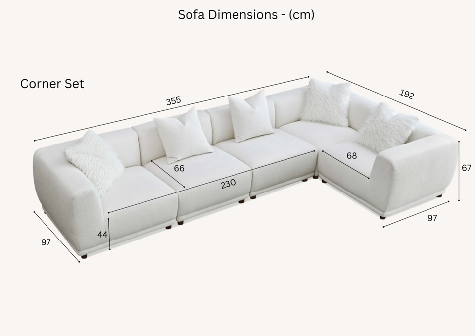Aluxo Lottie Modular Corner - Grab Some Furniture