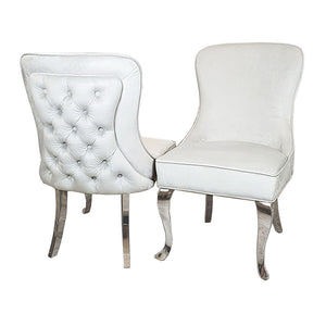 Sandhurst Dining Chair ALL COLOURS with buttoned back Furnish 365 Limited