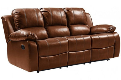 Valencia 2-Seater Recliner Sofa (Tan) Grab Some Furniture